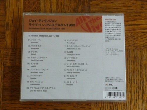 Joy Division: "Live Amsterdam 1980" Japan CD w/Obi IACD-10464 [new order QN - Picture 2 of 2