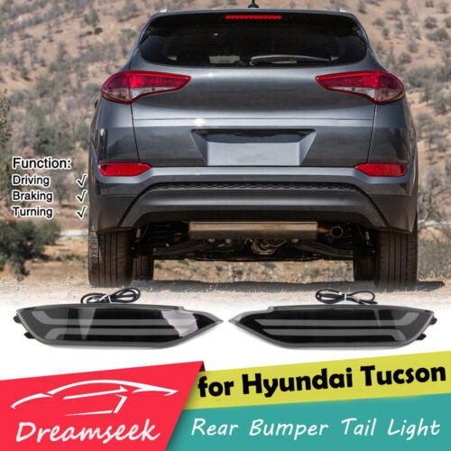 LED Reflektor Stoßstange hinten Bremse Rückleuchte für Hyundai Tucson 2015-17 mit Kurve - Bild 1 von 8