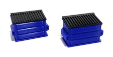 1:48 O Gauge Dumpsters - Blue 4pk