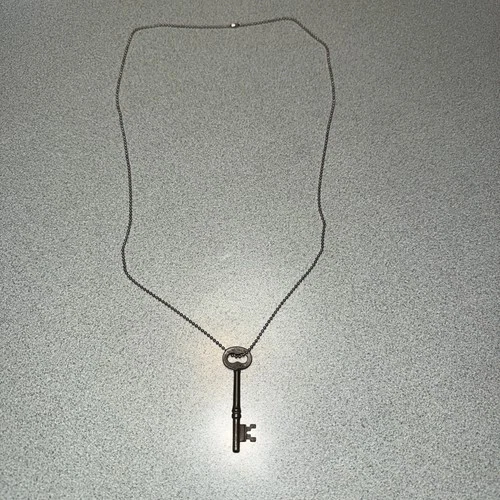 Antique Bi Metallic Skeleton Key Necklace Industrial Steampunk Door Hardware - product listing photo