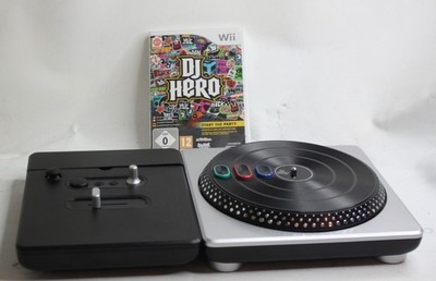 DJ Hero Nintendo Wii Wireless Turntable Controller & Game Bundle PAL Tested CIB