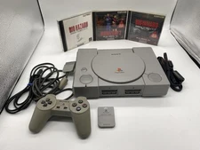 PlayStation 1 PS1 Console w/ Resident Evil Biohazard 3 set SCPH-7000 JP Ver. 
