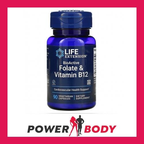Life Extension - BioActive Folate & Vitamin B12 - 90 vcaps