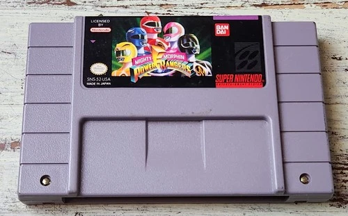 New ListingMighty Morphin Power Rangers SNES Tested Authentic USA Super Nintendo Cart