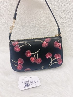 Coach Nolita 19 With Cherry Print CCZ21 Gold/Black Multi NWT  display picture 1