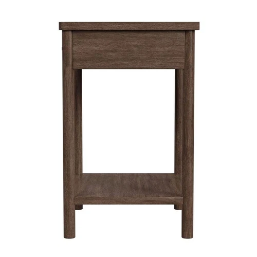 Butler Specialty Company Lennon 1 Drawer Rounded Leg Wood Nightstand -Soft Brown - Picture 3 of 7
