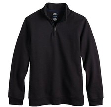 CROFT BARROW EASY-CARE EXTRA SOFT 1/4 ZIP FLEECE PULLOVER 4 COLORS