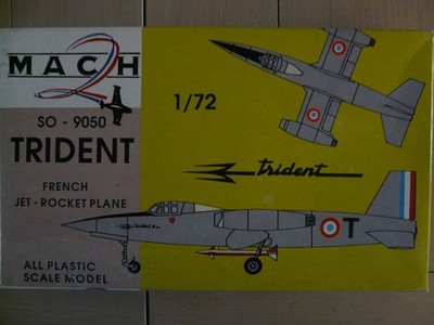 Model aircraft 1/72 MACH2 Ref GP.009 SO-9050 Trident (HS decals)
