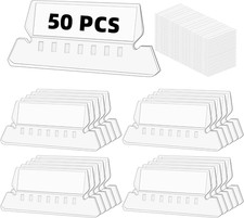 Hanging File Folder Tabs - 50 Sets of Labels and Inserts for Organization