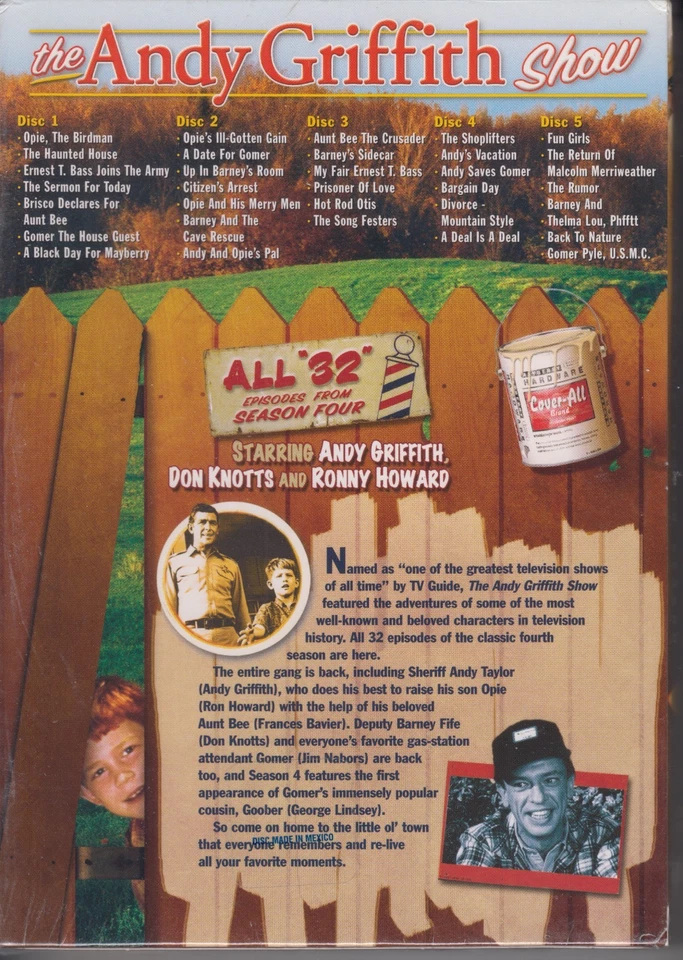 The Andy Griffith Show The Complete Fourth Season New Sealed - Image 2 of 2