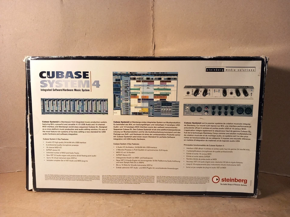 Steinberg Cubase SYSTEM 4- SETS OF SOFTWARE AND BOOKS ONLY - Image 2 of 4
