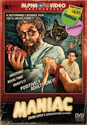 Maniac (DVD) Woods Bill Carpenter Horace Edwards Ted Diller Phyllis Ramsey Thea