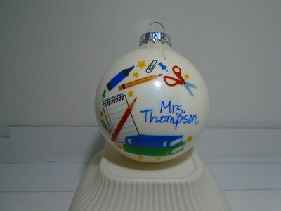 BRONNER'S MRS. THOMPSON SCHOOL TEACHER 3.5'' ORNAMENT HUNGARY  (CB3190)