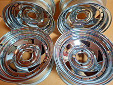 s   Satz  Chrom Stahl Felgen US WHEELS 264725  14x7  LK 4x108mm Mercury Cougar