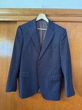 Suitsupply Navy Suit Jacket/ Blazer 52 EU Working Cuffs Super 110  s Wool Zigone