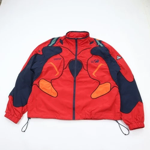 Carbon Copy Neon Genesis Evangelion Plugsuit Jacket Large Red Orange RARE