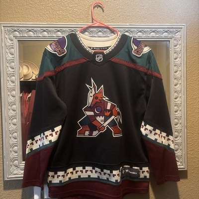 Pre-Owned Arizona Coyotes Fanatics Jersey Throwback Logo NHL Mens extra small
