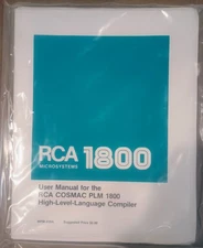 RCA COSMAC PLM 1800 High-Level-Language Compiler - New in Sealed Factory Package