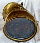 VINTAGE Brass Coal Scuttle Bucket w Handle   — photo 3