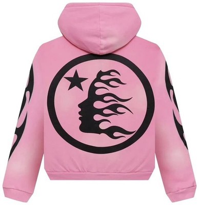 HELLSTAR パーカー ピンク　値下げOK Hellstar Sports Pink Flame Zip-Up Hoodie Size XL | eBay