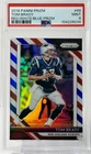 2018 Panini Prizm Tom Brady Red White and Blue PSA 9 #69 New England Patriots