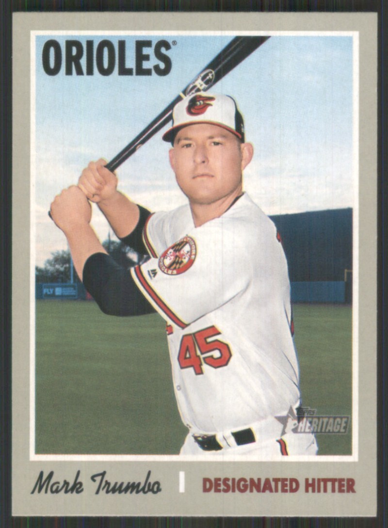 2019 Topps Heritage #213 Mark Trumbo Baltimore Orioles 46989