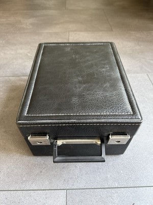 Leder-Münzkoffer für 8 stapelbare Münzboxen von Leuchtturm & Lindner o.Schlüssel