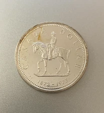 Less Than Melt! $1 FV 50% Junk Silver Mountie Canada 1973 $1