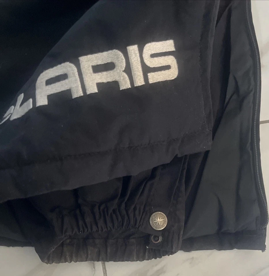 Vintage Polaris IndyTech ULTREX Snow Bibs M Tall Black USA Made Snowmobile Pants - Image 4 of 4