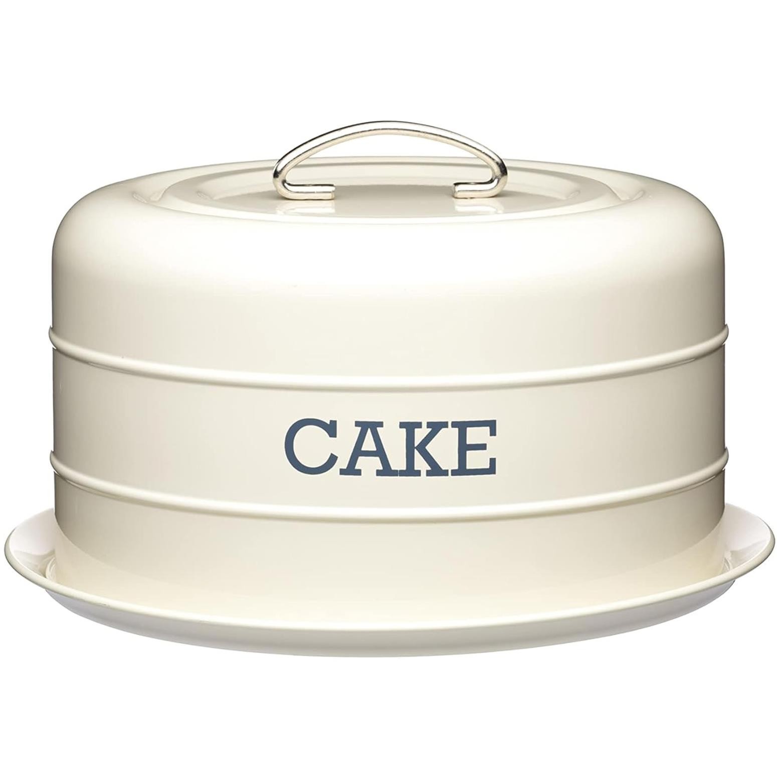 Living Nostalgia Antique Cream Domed Cake Tin