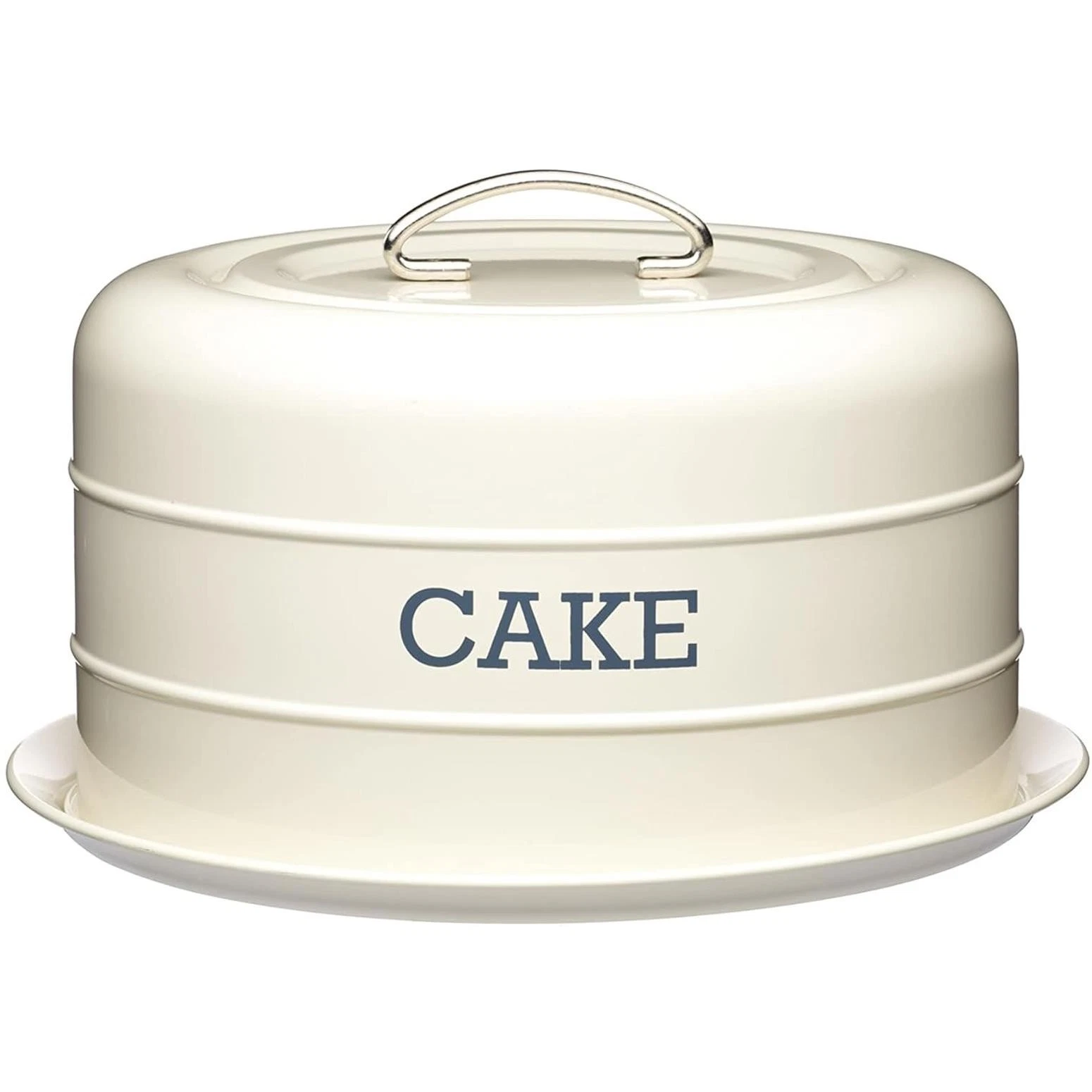 Living Nostalgia Antique Cream Domed Cake Tin
