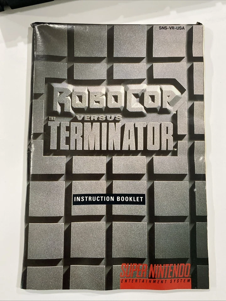 RoboCop vs. The Terminator (Super Nintendo 1993) SNES CIB - Image 4 of 4