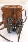 French Military WW1 Huet Extra Lumineuse 7x Prismatic Binoculars VGC With Case