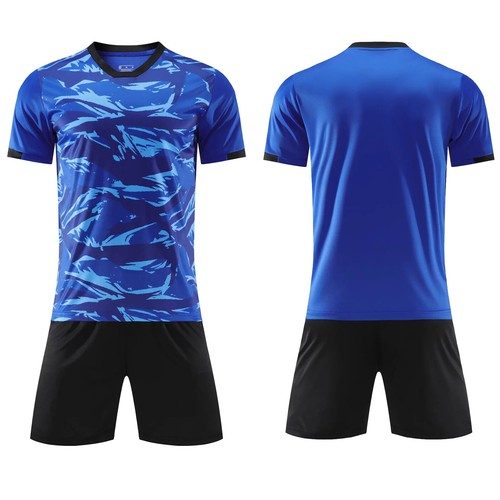 Kids Boys Soccer Basketball Jersey Outfit Short Sleeve T-Shirt with Shorts Set - Picture 12 of 79