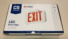 Lithonia Lighting LED Emergency Exit Sign Compliant Red Letters New In Box