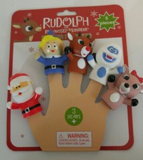 Rudolph The Red Nosed Reindeer Finger Puppets Clarice Bumble Hermey Santa