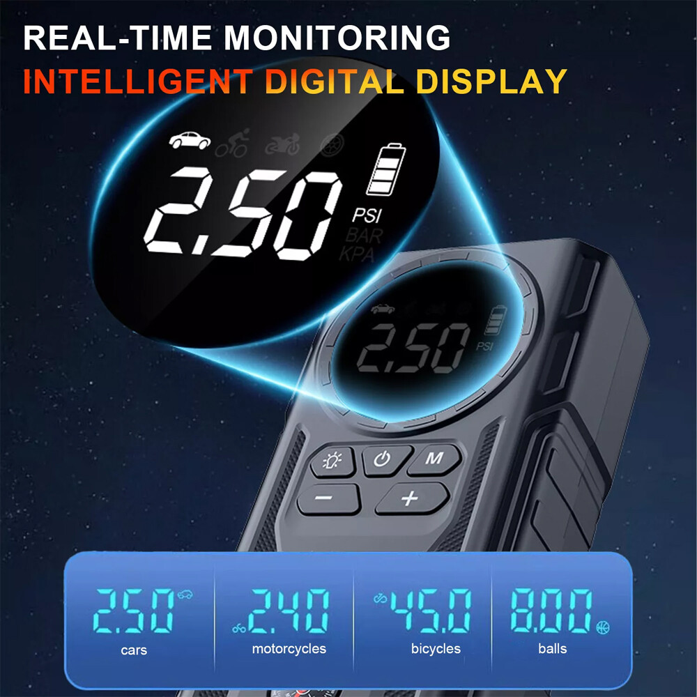 Car Jump Starter with Air Compressor 99800mAh Battery Jumper Box Charger Booster