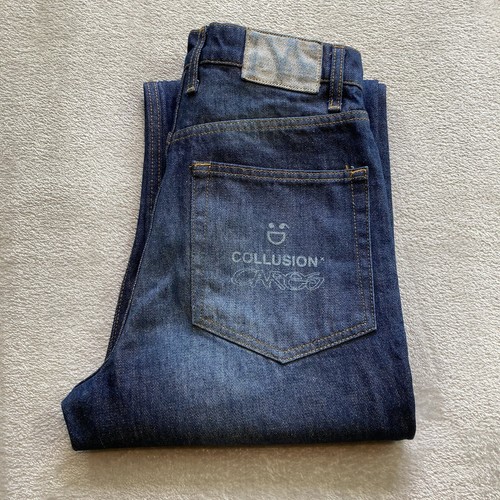 Collusion Mens Jeans Size 26L Blue Wide Leg Baggy Skater Waist 26 Leg 34 Inch - Picture 12 of 12