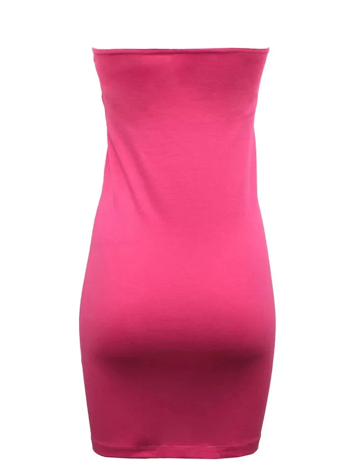 UNDERCOVER Abito estivo Basic U rosa supporto segreto senza spalline S UK 10 12