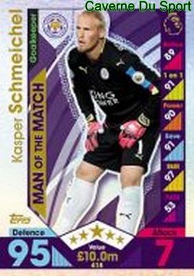 418 KASPER FLATTER DENMARK LEICESTER CITY.FC CARDS PREMIER LEAGUE 2017 TOPPS