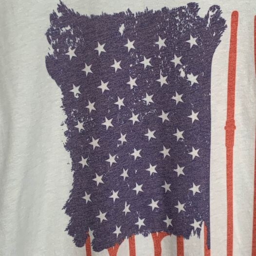 Camicia sportiva Chalktalk uomo media bandiera americana turchese fila remi treno palestra core