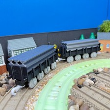 Trackmaster Two Flat Freight Cargo Trains Custom Made for Thomas Train Tracks