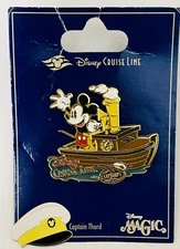 Disney Cruise Line DCL Captain's Choice 2008 Tugboat Boat Mickey 1st Release Pin