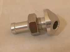 Argento Billetta 3/8 " 45 Gradi Acqua Bypass Attillato Kawasaki 440 550 650 750