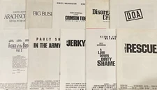 Original 1980s & 1990s Movie Press Kits w/ One B&W Photo Each — You Pick! $5