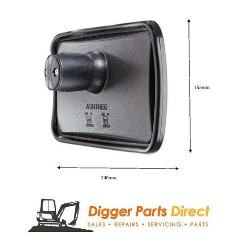 MIRROR HEAD M430CE JCB 334/D010193 Suitable /for Digger Excavator ...