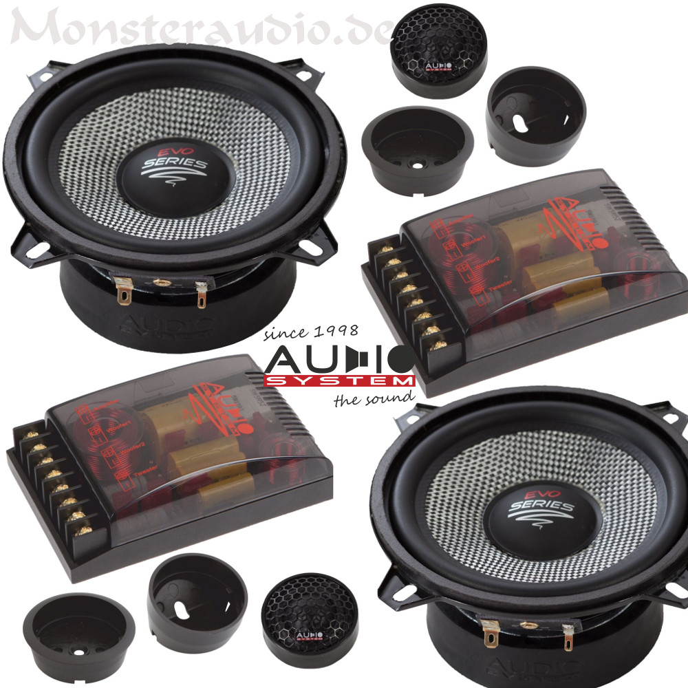 Audio System X 130 EM EVO – Kompaktes 13 Cm 2-Wege Lautsprechersystem Für Auto Oder Wohnraum