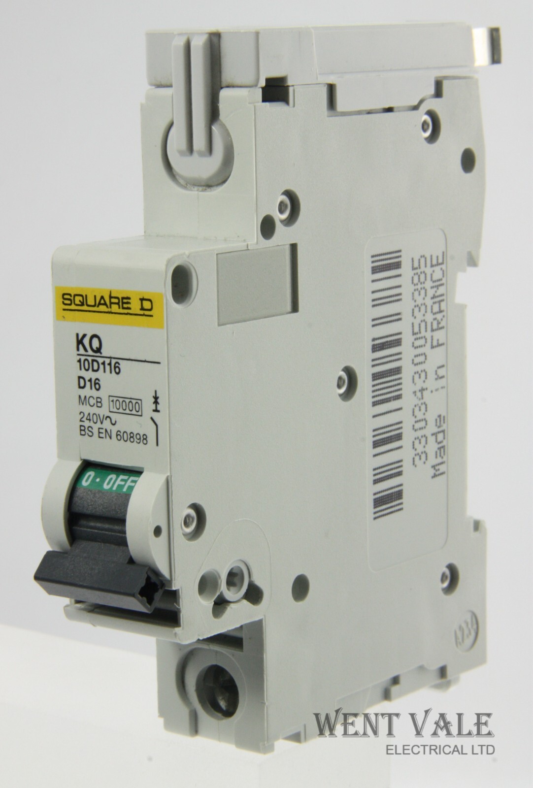 Square D Loadcentre KQ - KQ10D116 - 16a Type D Single Pole MCB Used