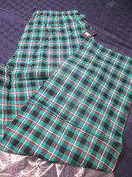 NWT $55 LANDS END PAJAMAS MENS FLANNEL PAJAMA PANTS GREEN/BLACK PLAID LARGE