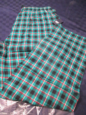 NWT 55 LANDS END PAJAMAS MENS FLANNEL PAJAMA PANTS GREEN/BLACK PLAID LARGE